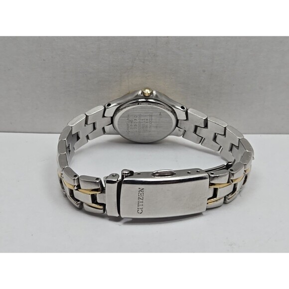Citizen Quartz WR100 Two Tone Womens Watch 5930 New Battery Stainless Steel - Picture 8 of 11